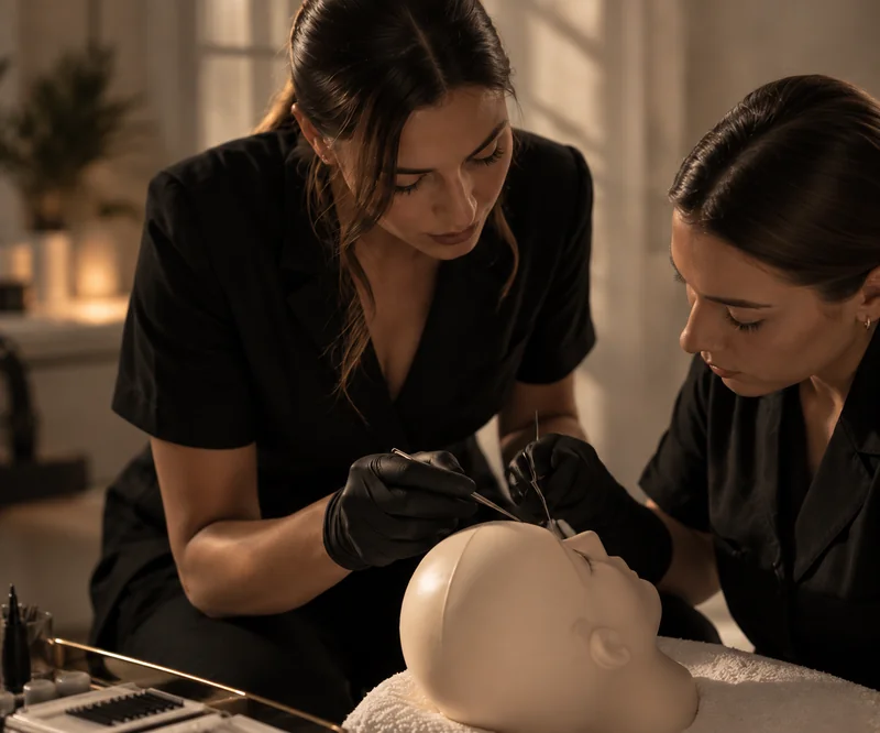 Illustration pédagogique : apprentissage sur un mannequin
